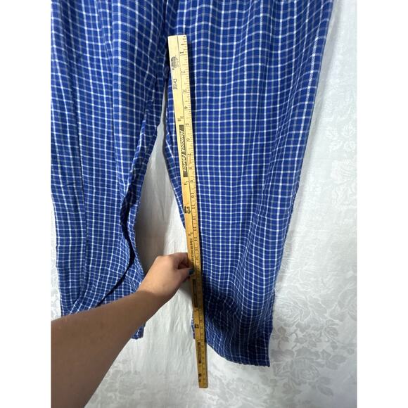 Indianapolis Colts Flannel Pants Medium Blue Plaid Lounge Sleep Pajama NFL - Picture 8 of 14